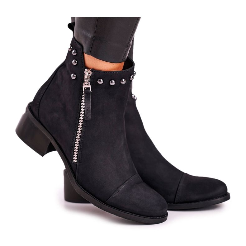 Botas quentes de camurça feminino Laura Messi Preto 1879