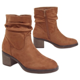 Camel 6341 Botas de salto alto camelo marrom