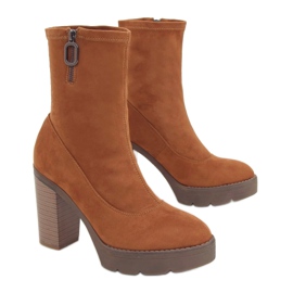 Camel 9513 Botas plataforma Camel marrom