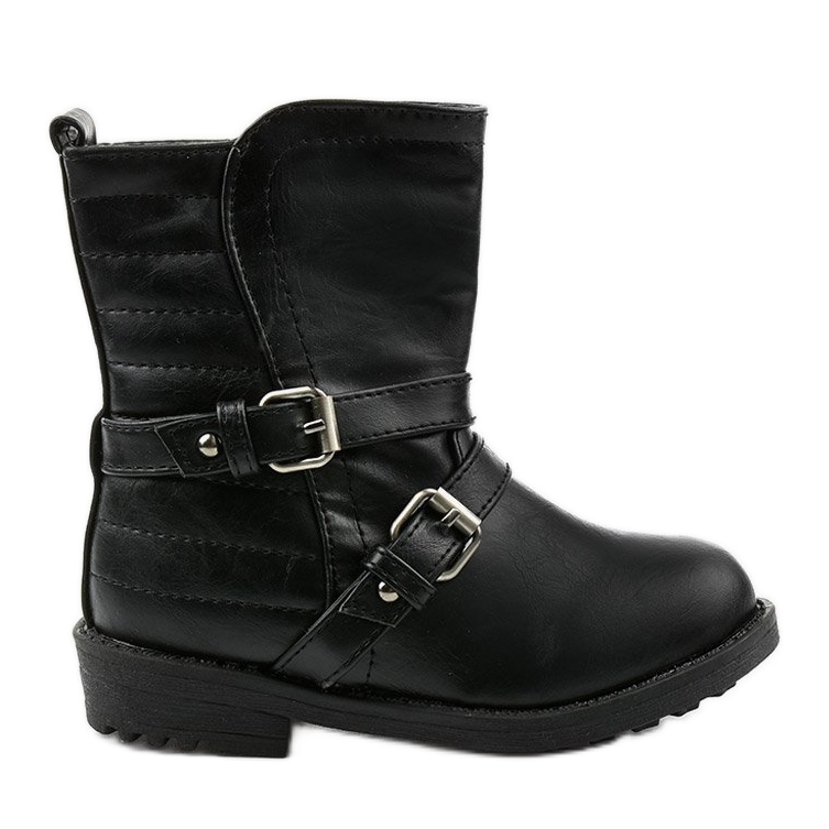Botas infantis pretas para meninas Keenshaper preto