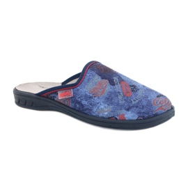 Calçados infantis coloridos Befado 707Y415 vermelho azul