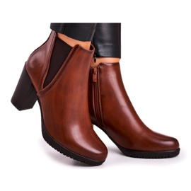 Botas quentes no salto Sergio Leone Brown BT311 marrom