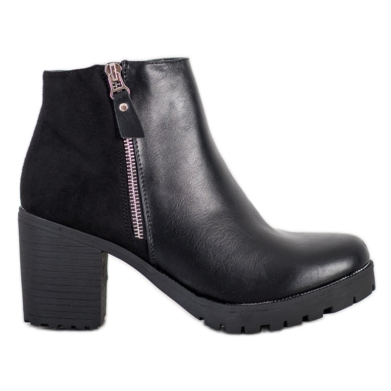 Queen Vivi Botas pretas elegantes preto