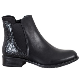 Kayla Botas com estampa de cobra casual preto
