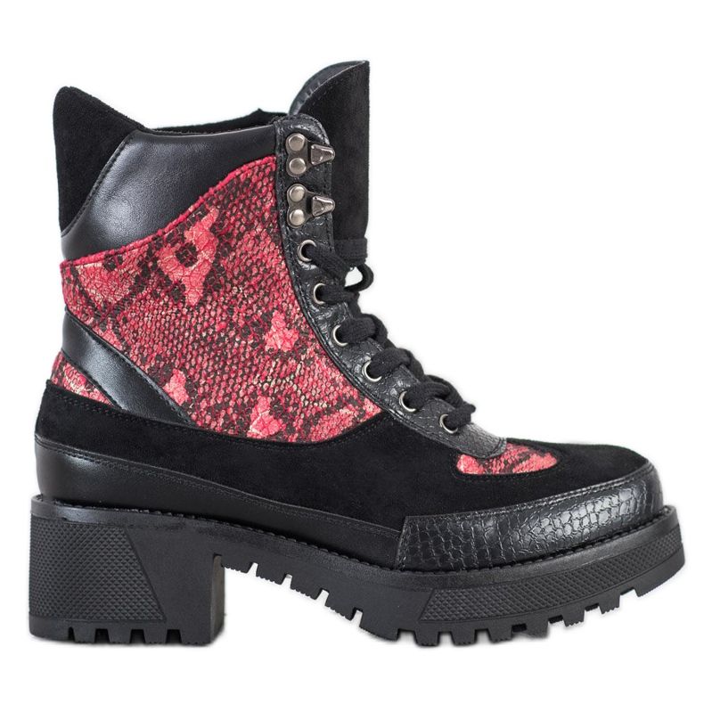 Groto Gogo Trabalhadores da Rocha no Pólo preto vermelho