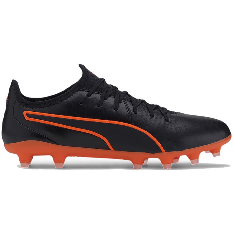 Chuteiras Puma King Pro Fg preto-laranja 105608 06 multicolorido