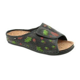 Sapatos femininos Inblu 155D116 cinza multicolorido verde