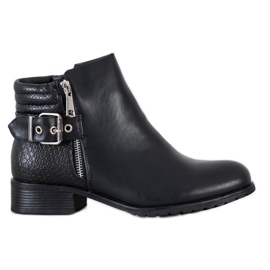 Kayla Botas casuais com fivela preto