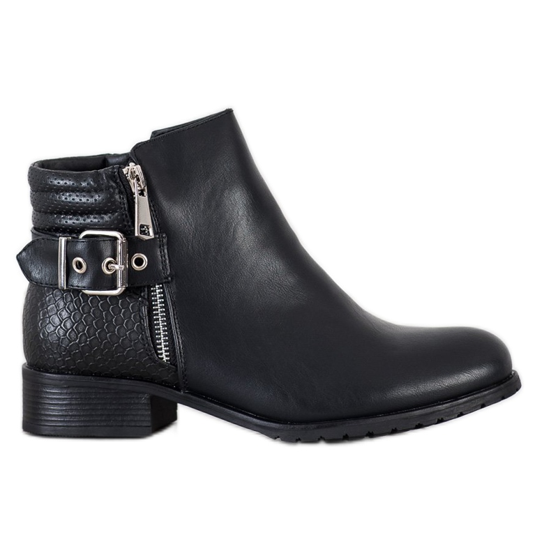 Kayla Botas casuais com fivela preto