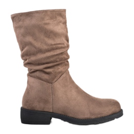 Lovery Botas-botas altas marrons marrom