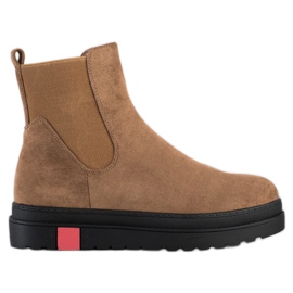 Seastar Botas na plataforma cáqui verde