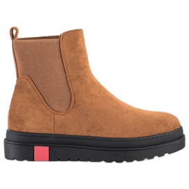 Seastar Botas na plataforma marrom