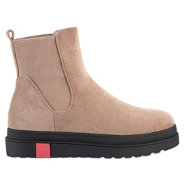 Seastar Botas na plataforma bege