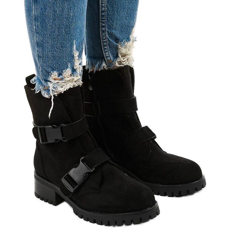 Botas isoladas femininas negras de Irinrahne preto