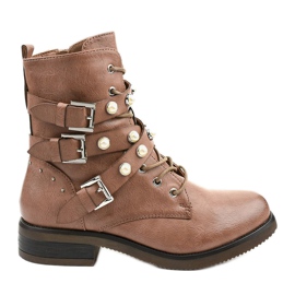 Botas de amarrar marrons Sarerris marrom