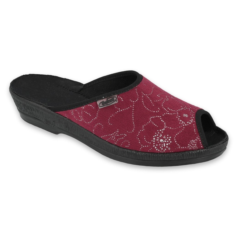 Sapatos femininos Befado pu 581D195 vermelho multicolorido