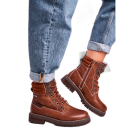 Mulheres Marrom Quentes Workers Trappers Madeira castanho