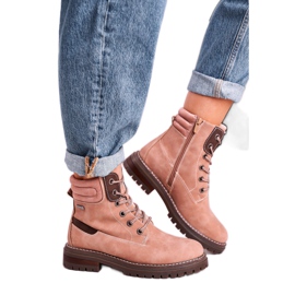 Mulheres trabalhadoras quentes, caçadores de madeira rosa bege marrom