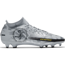 Chuteiras Nike Phantom Gt Scorpion Academy Dynamic Fit FG / MG DA2266 001 cinza prateado prata