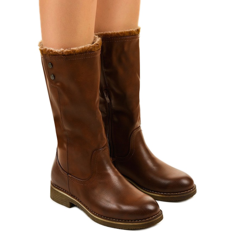 Galaphaura botas isoladas marrons castanho