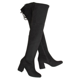 Botas pretas de salto alto 2C1X1809-27 pretas preto