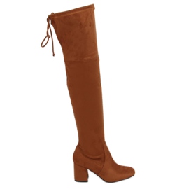 Botas acima do joelho camelo 2C1X1809-27 Camel castanho amarelo