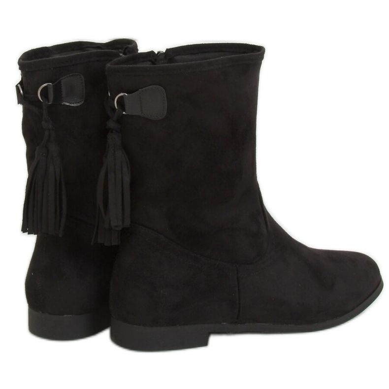 Botas pretas para mulheres J19-97 Black Ii Quality preto