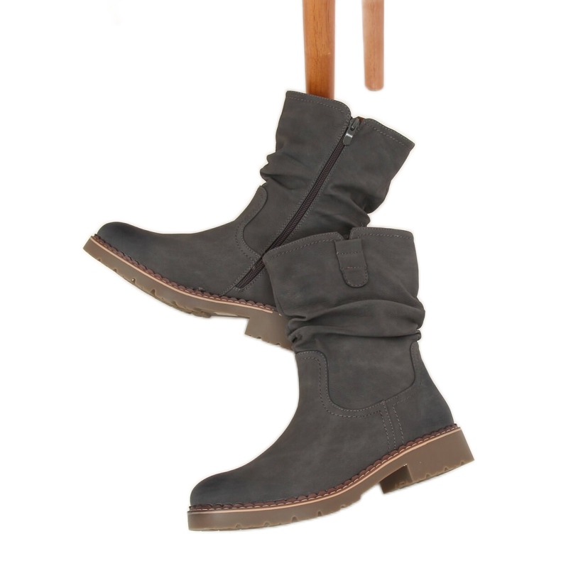 Botas cinza cinza para mulheres 6981 cinza