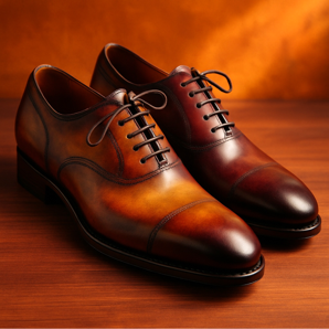 Sapatos patinados - a arte da cor única