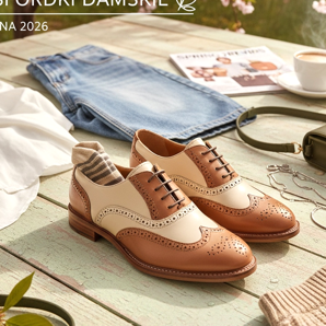 Oxfords femininos – elegância unissex para a primavera de 2026
