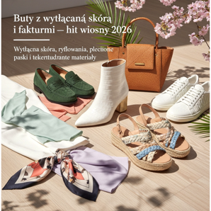 Sapatos com couro estampado e texturas - um hit da primavera 2026