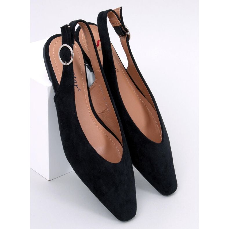 Sapatilha preta de salto aberto Kehlani preto 1