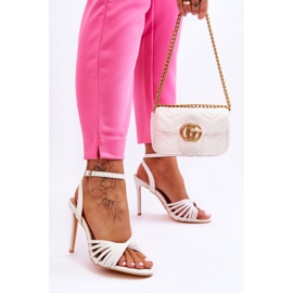 Sandália Feminina Salto Alto Branco My Darling 1