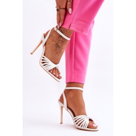 Sandália Feminina Salto Alto Branco My Darling 2