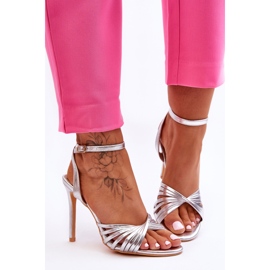 Sandálias Femininas Prateadas My Darling prata 1