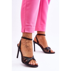 Sandália Feminina Salto Alto Preto My Darling 2