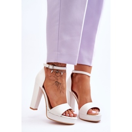 WS1 Sandália branca de salto alto Mandy branco 1