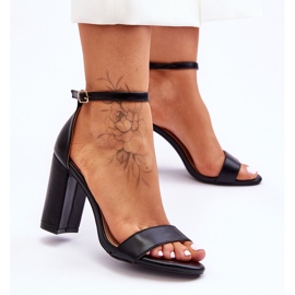 WD1 Sandálias de Salto Alto Preto Individual 1