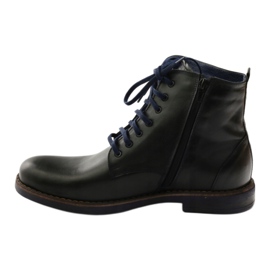 Botas pretas com zíper Nikopol 660 preto azul marinho 2