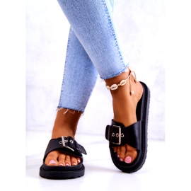 Chinelos Clássicos com Fivela Big Star JJ274A307 Preto 1 Chinelos Clássicos com Fivela Big Star JJ274A307 Preto 1