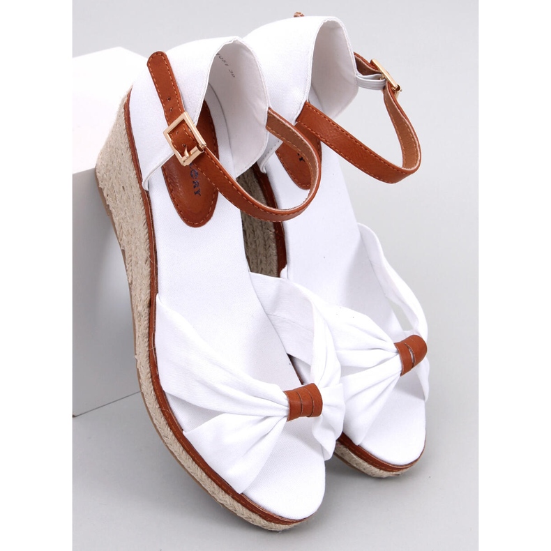 Alpargatas com cunha Kristen White branco 1