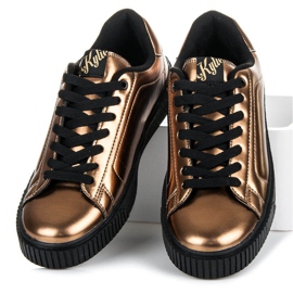 Kylie Tênis na plataforma amarelo 1