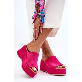 Chinelos Femininos em Chunky Platform Fuchsia Martina rosa 1 Chinelos Femininos em Chunky Platform Fuchsia Martina rosa 1