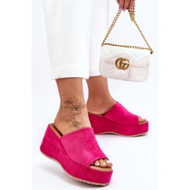 Chinelos Femininos em Chunky Platform Fuchsia Martina rosa 2 Chinelos Femininos em Chunky Platform Fuchsia Martina rosa 2