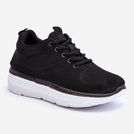 WR1 Sapatos esportivos femininos com cadarço preto Lavarone 1