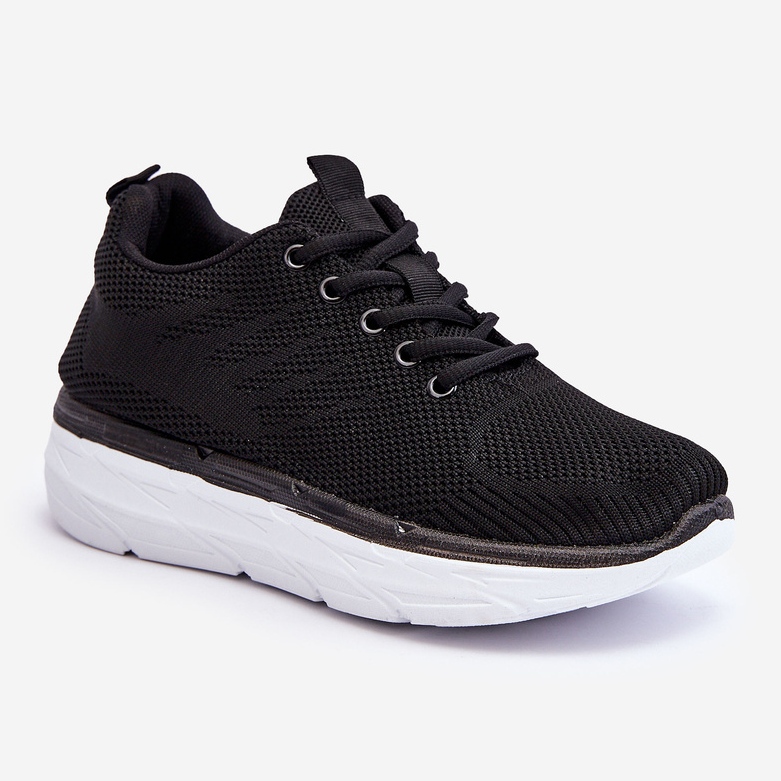 WR1 Sapatos esportivos femininos com cadarço preto Lavarone 1