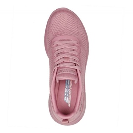 Tênis Skechers Memory Foam Bobs Squad Chaos W 117209 Ras rosa 1