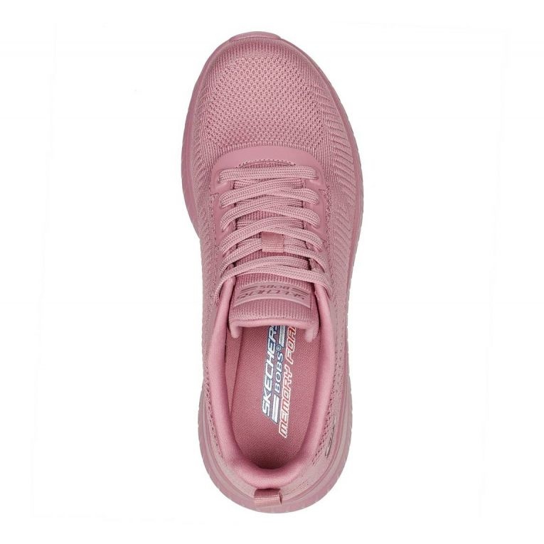 Tênis Skechers Memory Foam Bobs Squad Chaos W 117209 Ras rosa 1 Tênis Skechers Memory Foam Bobs Squad Chaos W 117209 Ras rosa 1