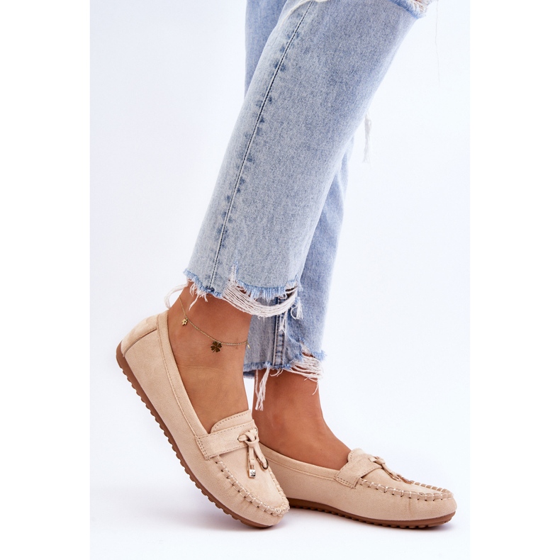 PS1 Mocassim Clássico de Camurça Bege Good Time 2 PS1 Mocassim Clássico de Camurça Bege Good Time 2