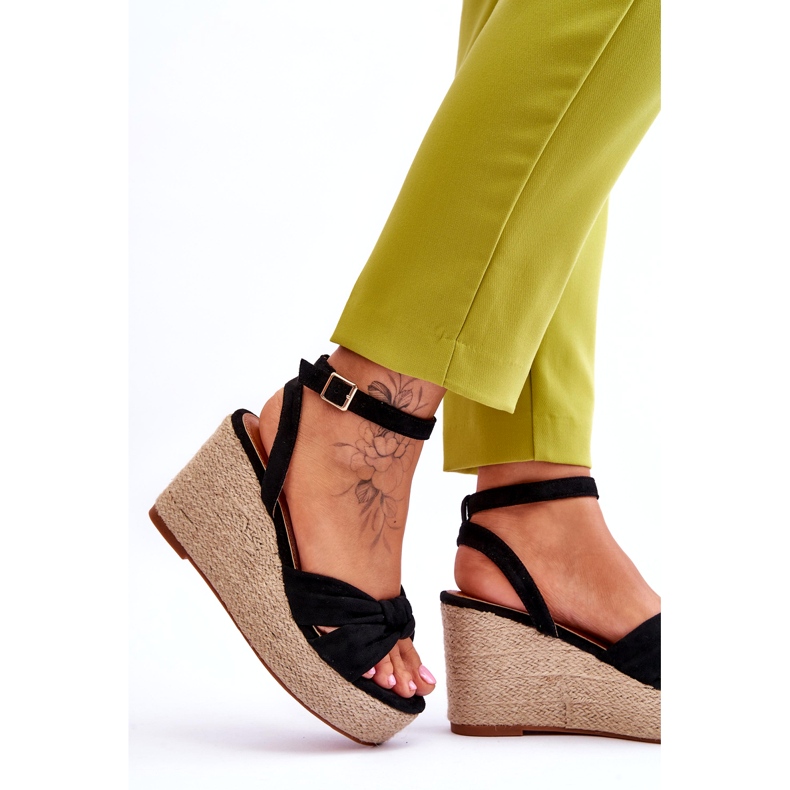 Sandálias Femininas de Cunha Preto Kendall 3